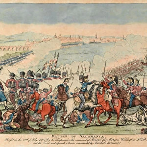 Battle of Salamanca (coloured engraving)