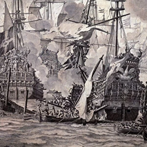 The Battle of the Sound between the Dutch and the Swedish fleets, 8 November 1658
