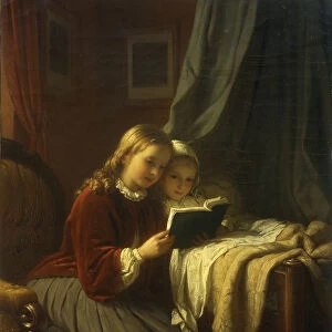 The Bedtime Story, 1867 (oil on canvas)