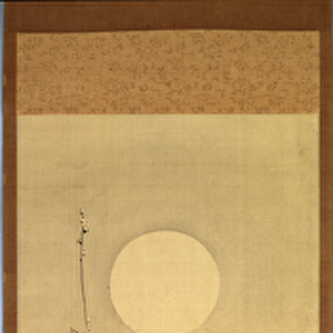 Blossoming plum-tree against the full moon, c. 1800-22 (ink on silk)