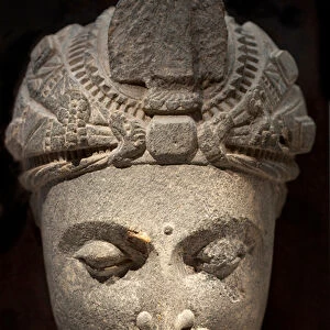 Bodhisattva. Sculpture, art of Gandhara (Pakistan, 2nd-3rd century)