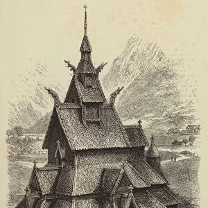 Borgund Church (engraving)