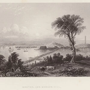 Boston, and Bunker Hill (engraving)
