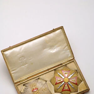 Box containing a Plaque of the Order of the Lion of the Palatinate