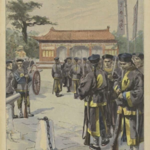 The Boxer Rebellion in China (colour litho)