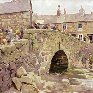 On the Bridge, 1925 (oil on canvas)