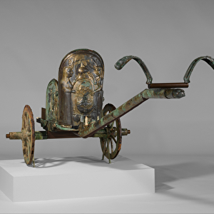 Bronze inlaid chariot inlaid with ivory, c. 575-550 BC (bronze, ivory)