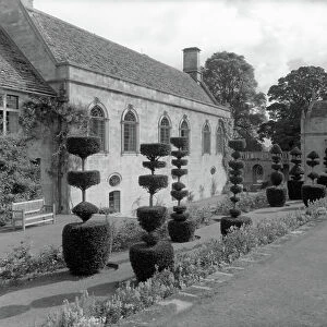 Burford Priory, from Country Houses of the Cotswolds (b/w photo)