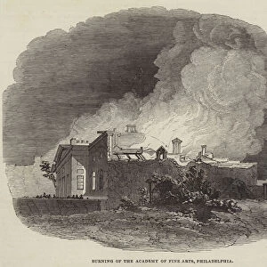 Burning of the Academy of Fine Arts, Philadelphia (engraving)