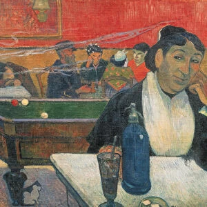 Cafe at Arles, 1888 (oil on canvas)