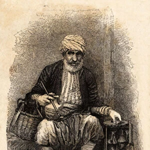 A cafe salesman (cafedji) traveling, in the bazaar of Trebizonde (present-day Trabzon