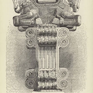 Capital from Susa, Front view, Louvre (engraving)