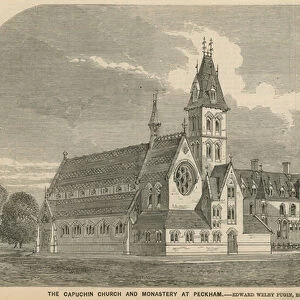 The Capuchin Church and Monastery at Peckham (engraving)