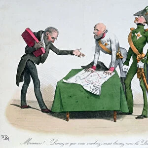 Caricature of the Congress of Vienna 1814-15 (colour litho)
