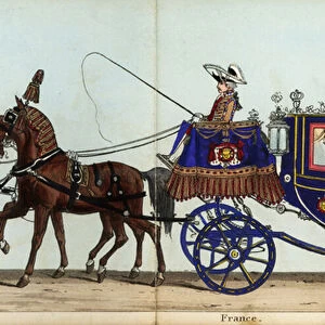 Carriage of Count Sebastiani, French Ambassador, in Queen Victorias coronation parade