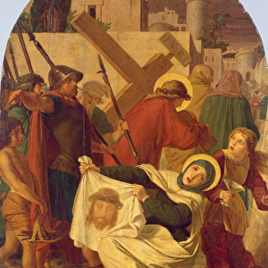 The Carrying of the Cross (oil on panel)
