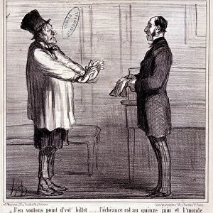 Cartoon about science. Series on "the Comete of 1857"