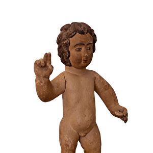 Carved wood sculpture of the Christ Child, c. 1800 (wood)
