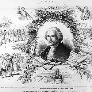 Celebrations in Geneva to celebrate the centenary of the death of Jean-Jacques Rousseau