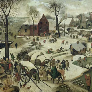 The Census at Bethlehem (oil on canvas)