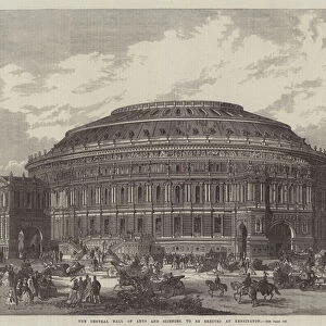 The Central Hall of Arts and Sciences, to be erected at Kensington (engraving)