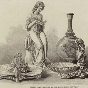 Ceramic Objects produced by the Crystal Palace Art-Union (engraving)