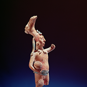 Ceremonial Ballplayer, Isle of Jaina, c. 600 (clay)
