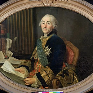 Cesar-Gabriel de Choiseul-Chevigny (1712-85) Duc de Praslin, 1763 (oil on canvas)