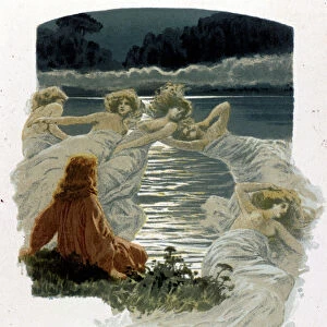The characters of the ondines, young nymphs of the waters of Germanic mythology