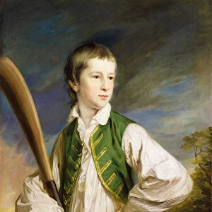 Charles Collyer as a boy, with a cricket bat, 1766 (oil on canvas)