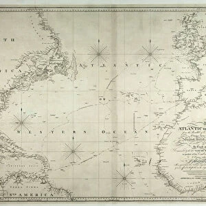 A Chart of the Atlantic or Western Ocean, showing the track of Nelsons fleet