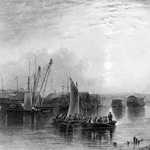 Chatham, Kent, published in Findens Ports and Harbours, engraved by E