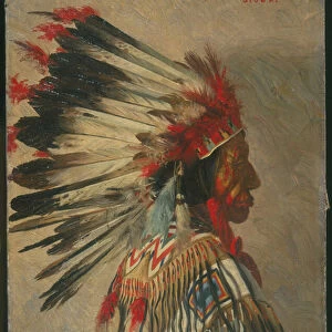 Chief Blue Horse, Sioux, 1899 (oil on canvas)