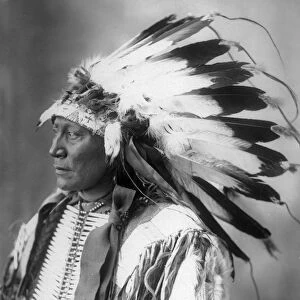 Chief Hollow Horn Bear, Sioux, 1898 (b / w photo)