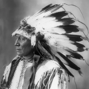 Chief Hollow Horn Bear, Sioux, 1898 (b / w photo)