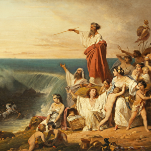 The Children of Israel Crossing the Red Sea, c. 1855 (oil on canvas)