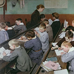 The Childrens Class, 1889 (oil on canvas)
