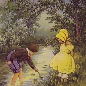 A Childs Garden of Verses: Where Go the Boats? (colour litho)