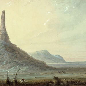 Chimney Rock, 1837 (w / c on paper)