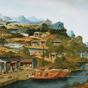 The China Tea Trade, 1790-1800 (oil on canvas)