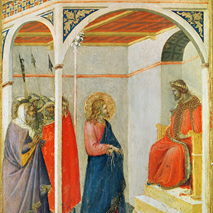 Christ before Pontius Pilate, c. 1335 (tempera and gold leaf on wood)