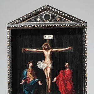 A Christian Lacquer Shrine (Seigan), painting 18th century