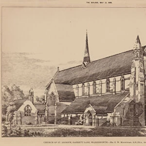 Church of St Andrew, Garrett Lane, Wandsworth (engraving)
