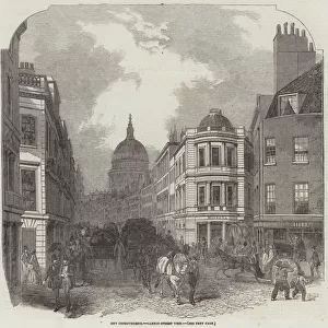 City Improvements, Cannon-Street West (engraving)