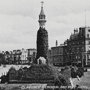 Clarence Memorial and Pier Hotel, Southsea (b / w photo)