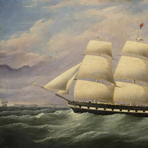Clipper Ship "American Eagle", 1856 (oil on canvas)