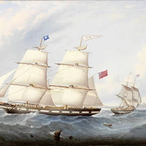 The Collier Brig Mary (oil on board)