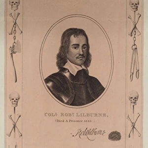 Colonel Robert Lilburne, died a Prisoner, 1665 (engraving)