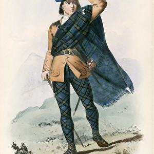 "Colquhon", from The Clans of the Scottish Highlands, pub. 1845 (colour litho)