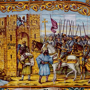 Conquest of Almeria by the Catholic Kings in 1488 (ceramic) (detail of 400253)